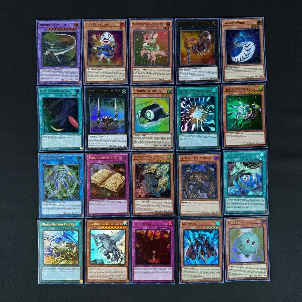 lot of 20 yu-gi-oh! holo cards vintage/modern 1st edition/regular yugioh